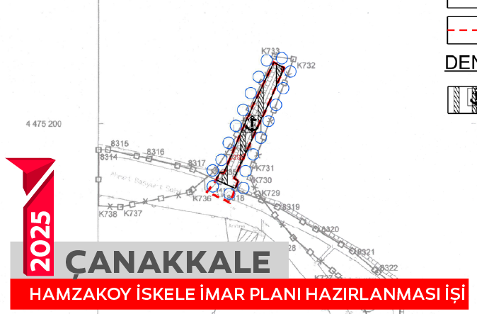 Çanakkale Hamzakoy İskele İmar Planı Hazırlanması İşi